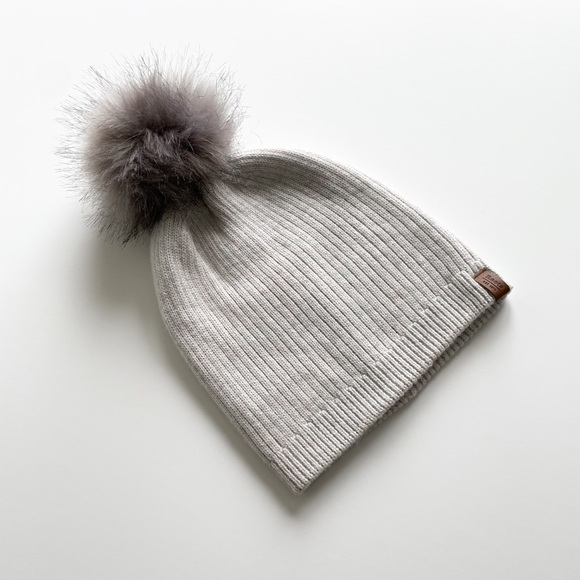 Roots Pom Pom Wool Blend Beanie - Picture 1 of 6
